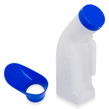 Carica l'immagine nel visualizzatore di Gallery, ARNOMED Bottiglia per urina per donne e uomini 1000ml, orinatoio con coperchio e attacco aggiuntivo, bottiglia per urina