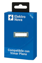 Carica l'immagine nel visualizzatore di Gallery, Elektronova, supporto 7 posti (506) compatibile con Vimar Plana, confezione da 1 pezzo