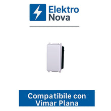 Carica l'immagine nel visualizzatore di Gallery, Elektronova Deviatore 1P 16A Bianco compatibile Vimar Plana Kit 4 Pezzi 0801