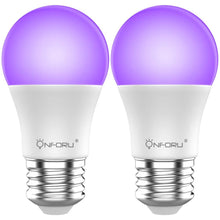 Carica l'immagine nel visualizzatore di Gallery, Onforu 2 Pezzi 9W Lampadine UV LED, Luce Nera Lampadine E27, Black Light, Illuminazione Ultravioletto per Party Feste Di