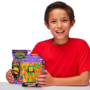 Giochi Preziosi - Michelangelo Tartarughe Ninja Caos Mutante, Michelangelo in versione Action Figure Base Articolata da 12 cm, Personaggio con Armi da Combattimento, Per Bambini dai 4 anni