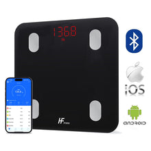 Carica l'immagine nel visualizzatore di Gallery, HF Bilancia Pesapersone, con 19 indici di composizione corporea Professionale Impedenziometrica Bluetooth Digitale con App Misura Peso, Massa Grassa, BMI, Massa Muscolare, Massa Ossea, Proteine