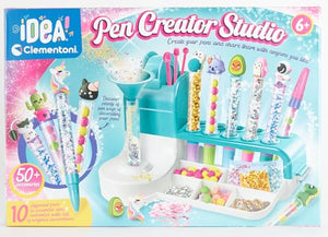 Clementoni Idea Creator Studio-Art and Crafts, idea regalo per bambine di 6 anni, giocattoli creativi, set di penne di cancelleria per bambini, 18779