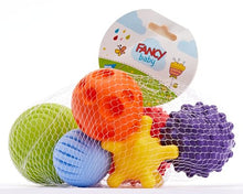 Carica l'immagine nel visualizzatore di Gallery, FANCY FancyBaby 6 palline sensoriali per neonati, Giochi educativi in aqua, Palla morbida, Idea regalo
