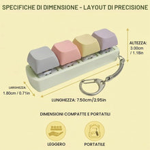 Carica l'immagine nel visualizzatore di Gallery, Stile Tastiera Fidget Meccanico, Comodi e Durevoli, Divertente e Decompressivo, Gadget Antistress Clicker Tastiera per A