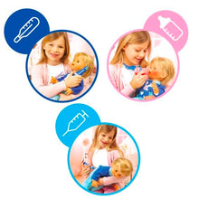 Carica l&#39;immagine nel visualizzatore di Gallery, Cicciobello Bua, Bambola Interattiva con Accessori, Giochi Bambini 2 anni, Cicciobello con Accessori per la Cura Come Termometro e Stetoscopio, Usa il Ciuccio per Farlo Smettere di Piangere!