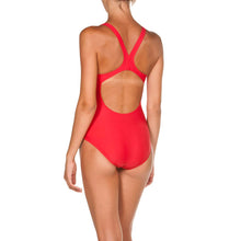 Carica l'immagine nel visualizzatore di Gallery, Arena Dynamo R Costume Intero Donna, Costume da Bagno Sportivo ad Asciugatura Rapida, Tessuto Maxfit Eco Resistente a Cloro e Sale, Protezione UV UPF 50+