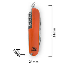 Carica l'immagine nel visualizzatore di Gallery, Velamp Coltello Multitool 10 in 1 – pocket knife con lama in acciaio inox, apribottiglie, cacciaviti e utensili integrat
