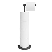Carica l'immagine nel visualizzatore di Gallery, MINISMUS Porta Rotoli Carta Igienica, Click-up Arm 4 Roll Nero