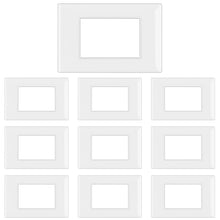 Carica l'immagine nel visualizzatore di Gallery, CILIA 3 Moduli Placca Compatibile Con VIMAR PLANA, Placche In Plastica di Alta Qualità Supporto 503 Vari 11 Colori (Bian