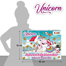 Carica l'immagine nel visualizzatore di Gallery, CRAZE Calendario Avvento 2022 bambini, Sorpresa UNICORN, calendario di unicorno di Natale per i bambini, sorprese per bambini, diversi accessori per bambina, 33388