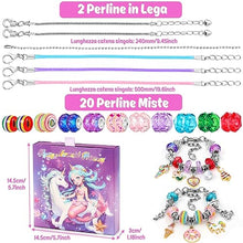 Carica l'immagine nel visualizzatore di Gallery, Tomylv Kit per Braccialetti Bambina, Regalo Bambina Kit Braccialetti Bambina di Creazione di Gioielli Bambina 5-12 Anni Idee Regali per Natale, compleanno, Pasqua, San Valentino