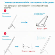 Carica l'immagine nel visualizzatore di Gallery, Supporto per Telefono Cellulare da Scrivania 2 pezzi, Supporto Regolabile per Telefono Cellulare da Scrivania Supporto T