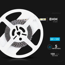 Carica l'immagine nel visualizzatore di Gallery, V-TAC Striscia Led da Interno SMD 3528 8W - 5 Metri - Strisce LED Adesiva per Casa, Cucina, Camera, Ambienti Interni - Luce Bianca Naturale 4000K - Nastro LED Luminoso 800 Lumen - Alimentata 12V