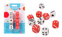 Carica l'immagine nel visualizzatore di Gallery, FLYPOP'S - Dadi - Gioco di Dadi - 140468LIN - Rosso e Bianco - Plastica - Da 2 a 6 Giocatori - Giochi da Tavolo - Yam's - Chance - 1,4 cm x 1,4 cm - A partire dai 5 anni