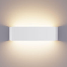 Carica l'immagine nel visualizzatore di Gallery, OOWOLF Applique da Parete Interno 1 Pezzi, Temperatura Colore Regolabile 3000K/4500K/6000K, 18W Alluminio Lampada a Muro