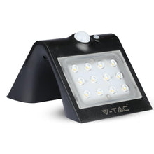 Carica l'immagine nel visualizzatore di Gallery, Lampada da Muro LED 1.5W, con Pannello Solare e Sensore, Nera