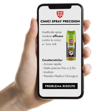 Carica l&#39;immagine nel visualizzatore di Gallery, ZIG - ZAG Precision, Insetticida spray inodore, Ideale contro le cimici e i loro nidi, Efficacia fino a 2.5 m, Presidio Medico Chirurgico, 300 ml, 621