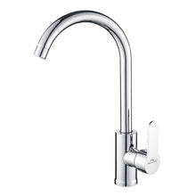 Carica l&#39;immagine nel visualizzatore di Gallery, Auralum Rubinetto da cucina elegante miscelatore lavello cucina beccuccio alto girevole a 360° rubinetto lavello montabile ad acqua calda e fredda
