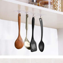 Carica l'immagine nel visualizzatore di Gallery, PaiLeWei Gancio Adesivo - 6 pezzi Autoadesivi Ganci Adesivi Trasparenti 5 kg (max), per Bagno, Cucina, Soffitto, Appende