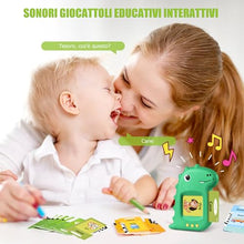 Carica l&#39;immagine nel visualizzatore di Gallery, Talking Flash Cards Schede Flash Cards Parlanti Flash Cards Flash Cards Bambini Giocattoli Educativi per Bambini 3+ Anni Autismo Giochi Regali di Compleanno Giochi Montessori(Verde Italiano)