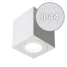 Carica l'immagine nel visualizzatore di Gallery, EDO Faretto da Soffitto Bianco GU10 80x80x95mm Quadrato LARKS - Plafoniera da Superficie Orientabili Moderna Spot Allumi