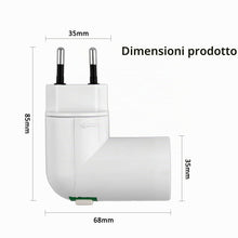 Carica l'immagine nel visualizzatore di Gallery, Akynite lampada E27 con interruttore senza cavo per LED, piccola da cucina 230 V, faretto E27 da lettura, portalampada c