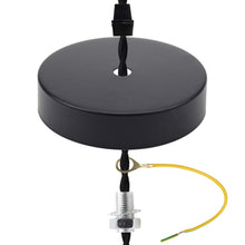 Carica l'immagine nel visualizzatore di Gallery, Rosone per lampadario da soffitto, con cavo e morsetto Flex, piastra di montaggio per luce, 100 mm, disponibile in vari 