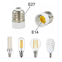 Carica l'immagine nel visualizzatore di Gallery, Rakiuty Adattatori Lampadine da E27 a E14, 2PC, Convertitore per Testa della Lampada di Conversione da E27 a E14, Materi