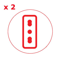 Carica l'immagine nel visualizzatore di Gallery, Poly Pool PP2590.2 Presa Multipla Da Scrivania Con 3 prese 2 m Di Cavo e Interruttore Luminoso