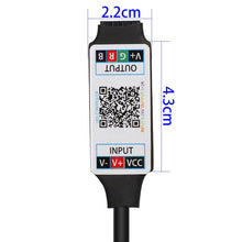Carica l'immagine nel visualizzatore di Gallery, Mini controller Bluetooth RGB DC 5 V 12 V 24 V musica BT Smart APP controller striscia di controllo per striscia LED RGB