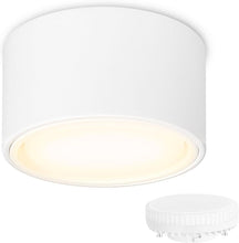 Carica l'immagine nel visualizzatore di Gallery, KYOTECH Faretto da Soffitto LED Ultra Sottile 55mm, Modulo Intercambiabile GX53, Superficie IP44 6W Bianco Caldo 3000K 5