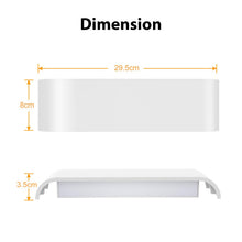 Carica l'immagine nel visualizzatore di Gallery, OOWOLF Applique da Parete Interno 1 Pezzi, Temperatura Colore Regolabile 3000K/4500K/6000K, 18W Alluminio Lampada a Muro