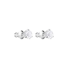 Carica l'immagine nel visualizzatore di Gallery, Swarovski Orecchini Solitaire, bianco, Placcatura rodio