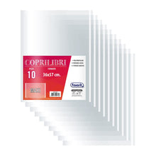 Carica l'immagine nel visualizzatore di Gallery, Favorit, Coprilibri Formato Maxi, 10 pezzi, 36 x 57, Trasparenti, Finitura Liscia