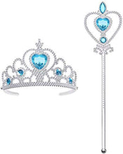Carica l'immagine nel visualizzatore di Gallery, Vicloon Accessori Principessa, Principessa Corona e Principessa Bacchetta, Accessori Abito per Carnival Birthday Party F