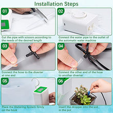 Carica l'immagine nel visualizzatore di Gallery, Irrigazione Automatica, 12 kit di Irrigazione a Goccia per Piante Domestiche, Display a LED e Irrigazione Automatica per USB Ricaricabile, Dispositivi di Irrigazione (Upgraded 12JH)