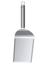 Carica l'immagine nel visualizzatore di Gallery, RÖSLE plancha spatola larga, spatola per barbecue con angoli arrotondati per girare carne e verdure, acciaio inox 18/10,