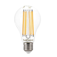 Carica l'immagine nel visualizzatore di Gallery, SUNSEED 4x Lampadina E27 Filamento LED 13W Goccia A66 1800 Lm Luce Calda 2700K, 115W Equivalente