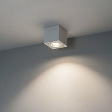 Carica l'immagine nel visualizzatore di Gallery, EDO Faretto da Soffitto Bianco GU10 80x80x95mm Quadrato LARKS - Plafoniera da Superficie Orientabili Moderna Spot Allumi