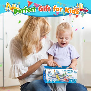 Geebiiny Giochi Bambini 1 2 3 Anni, Set di Macchinine per Bambini Regalo Bambino 1 Anno Gioco Bambino 1 2 3 Anni Giocattoli Bambino Giochi Bimbo 1 2 3 Anni Maschio Giochi per Bambini 1 Anno