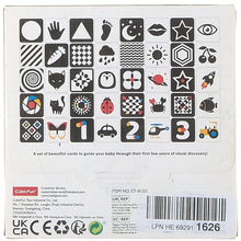 Carica l&#39;immagine nel visualizzatore di Gallery, hahaland Carta Stimolazione Sensoriale Visiva, Flash Cards Neonati, Giochi Neonato 0-3-6 Mesi Carta Nero Bianco Alto Contrasto, 20 Pezzi 40 Immagini