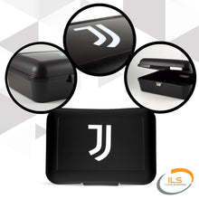 Carica l'immagine nel visualizzatore di Gallery, ILS I LOVE SHOPPING Contenitore Portapranzo Porta merenda Scatola Sandwich Box per Bambini Tifoso (Juventus Black)