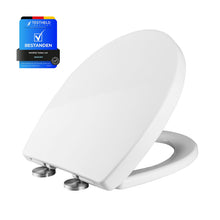 Carica l'immagine nel visualizzatore di Gallery, Ibergrif M41002 Sedile WC O Forma Chiusura Ammortizzata Bianco