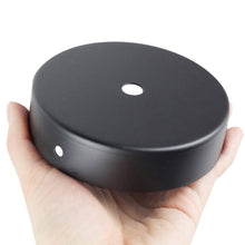 Carica l'immagine nel visualizzatore di Gallery, Rosone per lampadario da soffitto, con cavo e morsetto Flex, piastra di montaggio per luce, 100 mm, disponibile in vari 