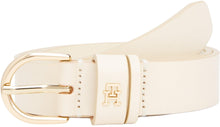 Carica l'immagine nel visualizzatore di Gallery, Tommy Hilfiger Donna Cintura Essential Effortless 2,5 cm Cintura in Pelle, Avorio (Ivory Petal), 95 cm