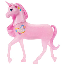 Carica l'immagine nel visualizzatore di Gallery, Barbie - Unicorno Luci Brillanti, cavallo con 20 combinazioni interattive di luci, suoni e musica, premi i pulsanti e accarezza la testa per attivarlo, giocattolo per bambini, 3+ anni, JCP78