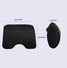 Carica l'immagine nel visualizzatore di Gallery, EASY EAGLE Cuscino Poggiatesta Auto in Tessuto Scamosciato e Schiuma di Memoria, Ortopedico per Collo, per Cervicale, Supporto per Seggiolino, Nero, 1 Pezzo