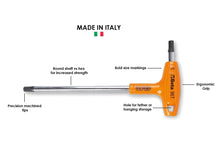 Carica l'immagine nel visualizzatore di Gallery, BETA - Chiave a Brugola con Impugnatura a T Professionale 4 mm, Maschio Esagonale Piegato Cromato ad Alta Coppia, Impugn