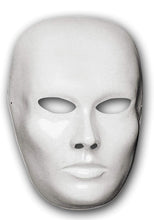 Carica l'immagine nel visualizzatore di Gallery, Viso medio bianco maschera bianca teatro commedia